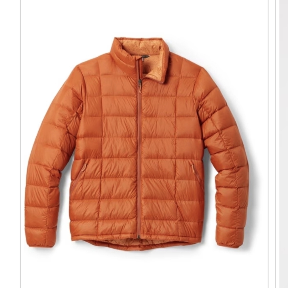 New REI woman's Down Jacket, orange, plus Size- 3xl 650 Down Fill